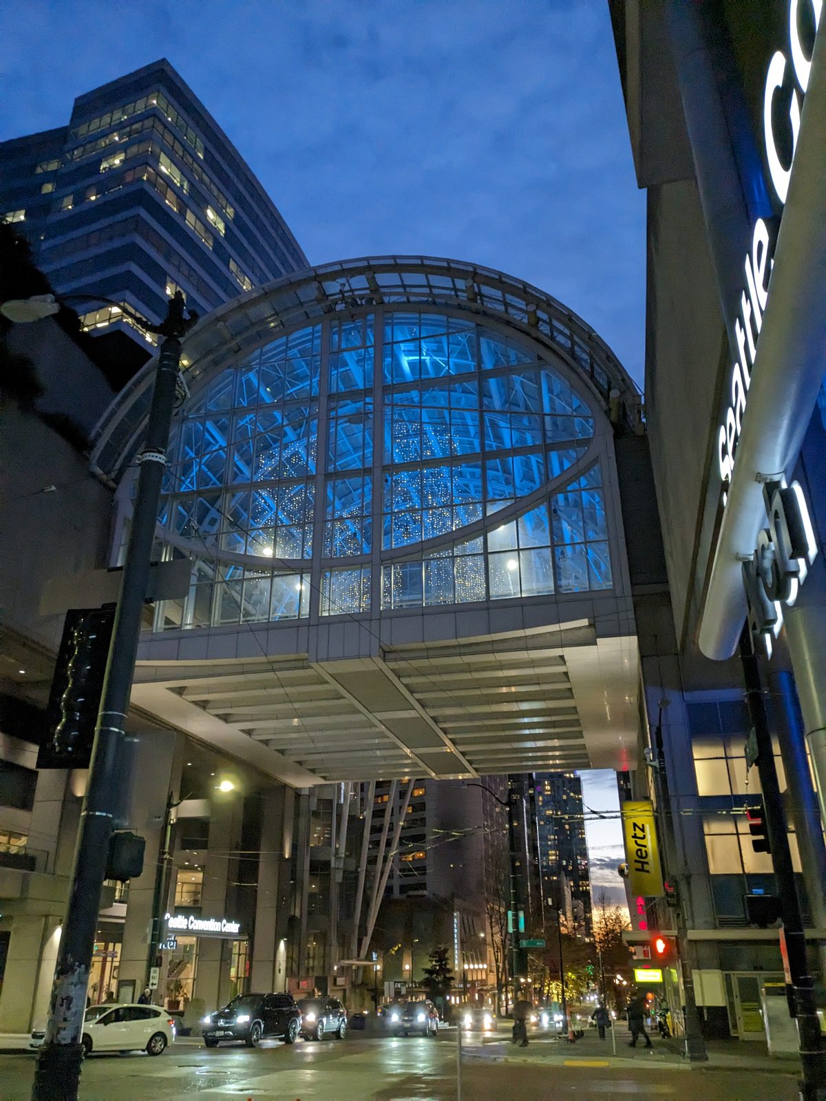 Seattle Convention Center Arch building on Pike Street